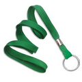 3/8" Blank Flat Braided Polyester Lanyards with Split Ring